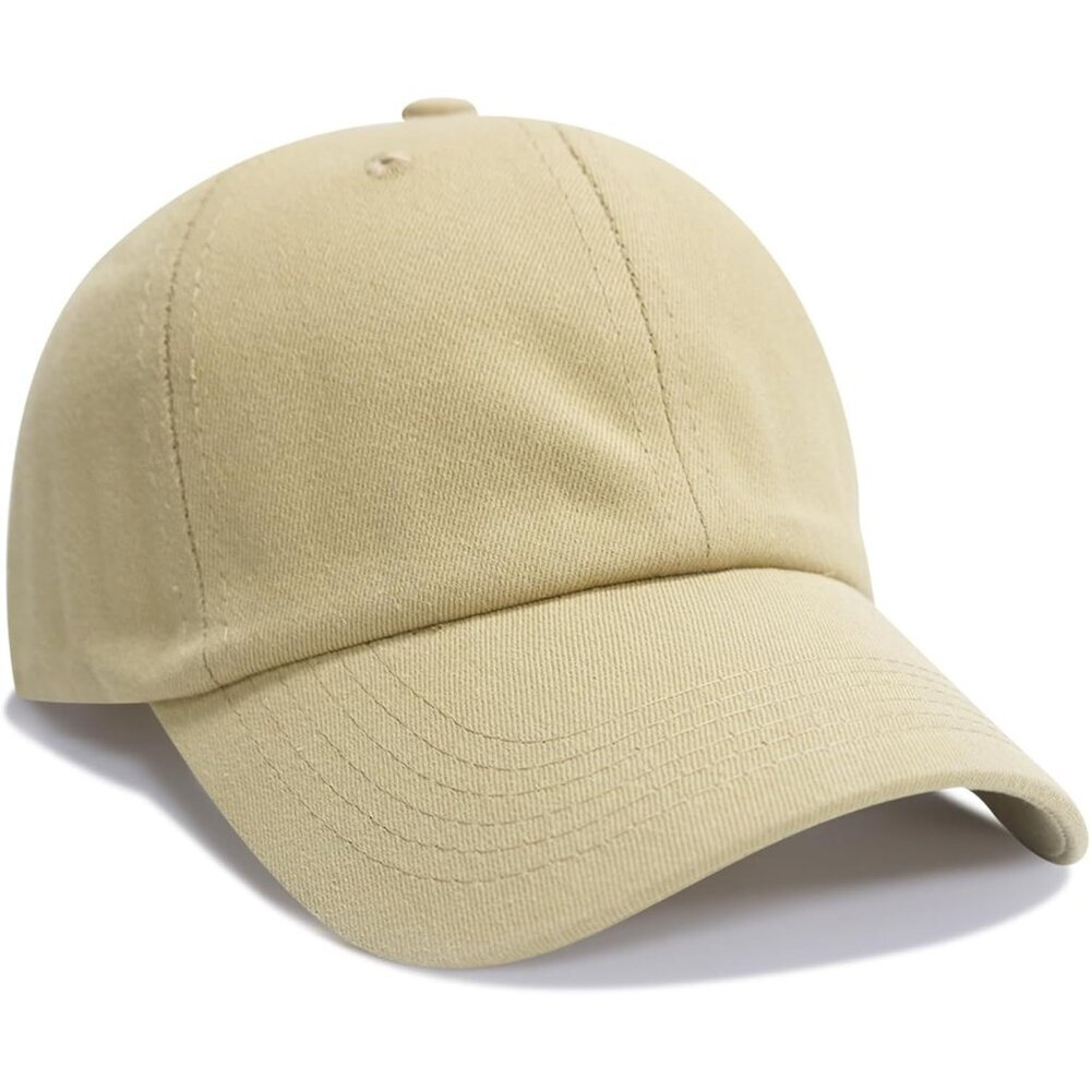Baseball Cap Dark Khaki Golf Dad Hat Men Women Plain Cap